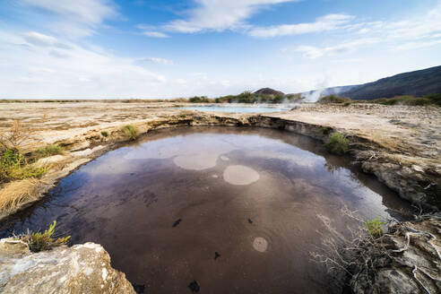 Ala Lobet (Alol Bet) Geysir, Semera, Region Afar, Äthiopien, Afrika - RHPLF17076