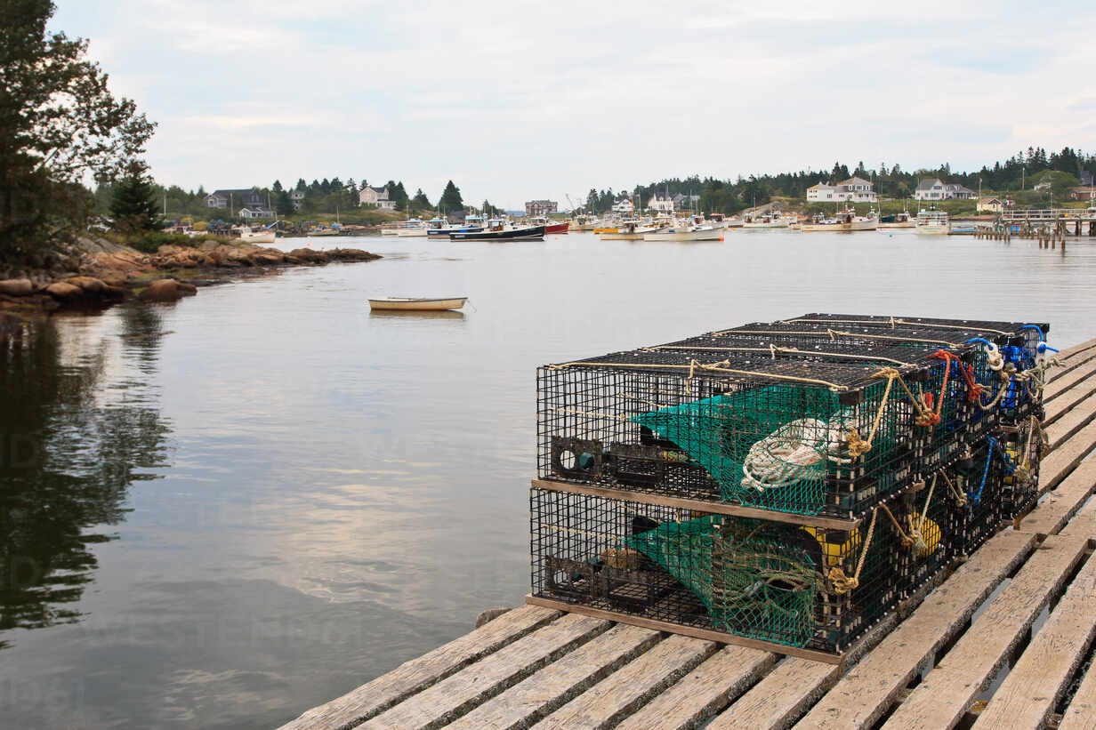 Lobster Traps Stock Photo, Royalty-Free
