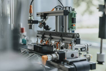 Close-up of equipment on table in laboratory - MFF05952