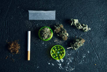 Marijuana joints ready to smoke and digital scale for weighing - a Royalty  Free Stock Photo from Photocase