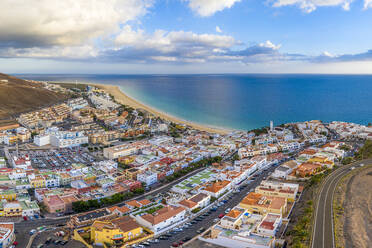Morro Jable und Playa del Matorral, Fuerteventura, Kanarische Inseln, Spanien, Atlantik, Europa - RHPLF17165