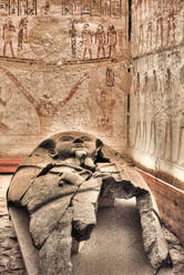 Grabkammer, Grabmal von Ramses V. und VI., KV9, Tal der Könige, UNESCO-Weltkulturerbe, Luxor, Theben, Ägypten, Nordafrika, Afrika - RHPLF17269