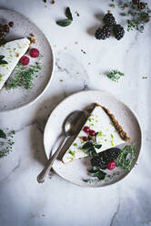 Lime pie with berries - ADSF09015