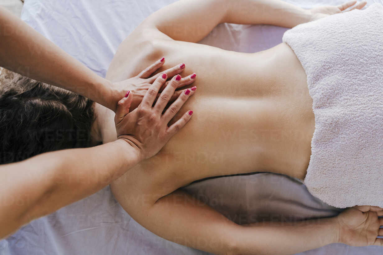 Female Masseur Massages Girl S Back Stock Video - Video of hands