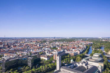 Aerial view of Munich, Bavaria, Munich - DHEF00192