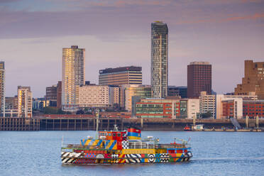 View of Liverpool skyline, Liverpool, Merseyside, England, United Kingdom, Europe - RHPLF17467