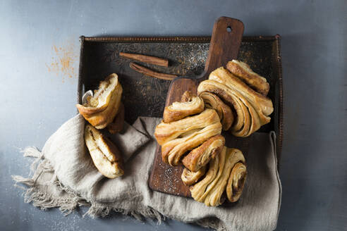 Fresh homemade cinnamon Franzbrotchen - MYF02287