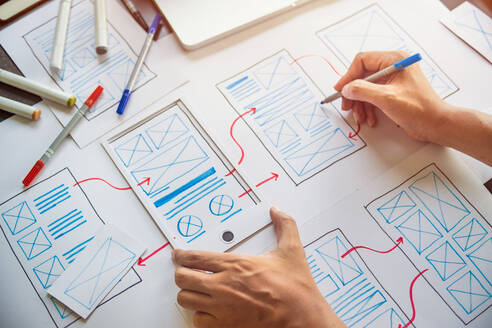 Designer Entwicklung ux Grafik Prototyp Anwendung - CAVF88420