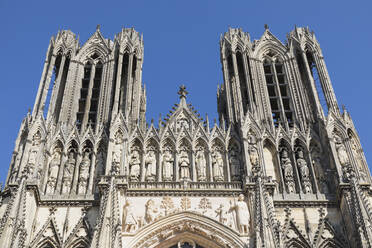 France, Marne, Reims, Bell towers of Reims Cathedral - GWF06737