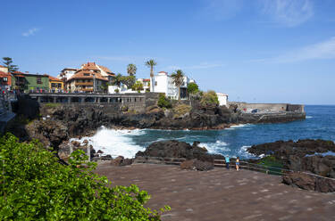 Spain, Canary Islands, Puerto de la Cruz, Punta del Viento promenade in summer - WWF05391