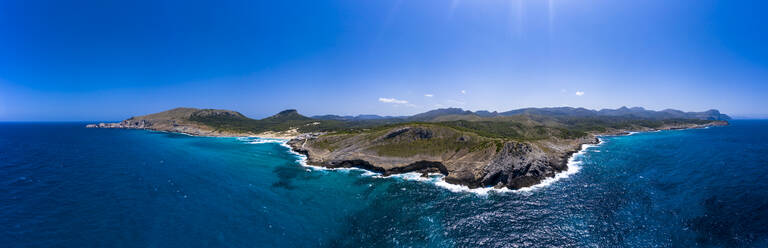 Aerial panorama of coastline of Mallorca in summer - AMF08435