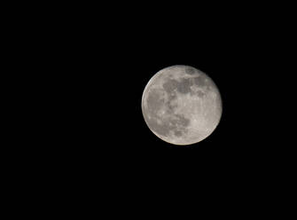 Full moon glowing against night sky - ZCF00991