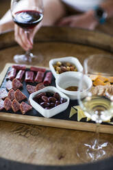 A charcuterie plate at a winery in The Dalles, Oregon. - CAVF88843