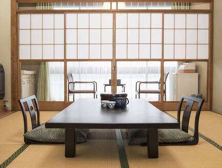 Traditionelle japanische Wohnung in Kyoto - CAVF88941