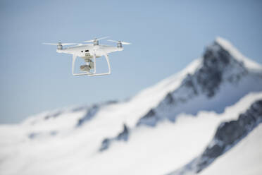 Aerial drone fling in high altitude mountain range. - CAVF89034