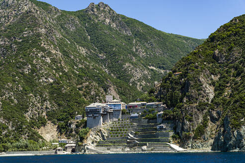 Kloster Agiou Pavlou, UNESCO-Weltkulturerbe, Berg Athos, Zentralmazedonien, Griechenland, Europa - RHPLF17489