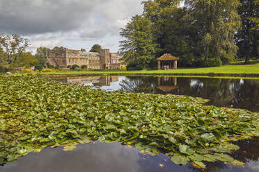 The Mermaid Pond at Forde Abbey and Gardens, near Chard, Somerset, England, United Kingdom, Europe - RHPLF17571