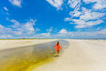 White sand beaches on Ship Island, Gulf Coast, Mississippi, United States of America, North America - RHPLF17579