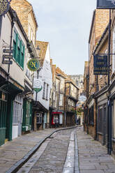 The Shambles, eine erhaltene mittelalterliche Straße in York, North Yorkshire, England, Vereinigtes Königreich, Europa - RHPLF17589