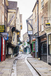 The Shambles, a preserved medieval street in York, North Yorkshire, England, United Kingdom, Europe - RHPLF17590