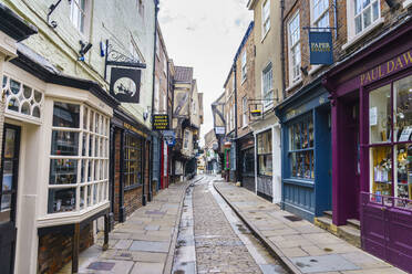The Shambles, a preserved medieval street in York, North Yorkshire, England, United Kingdom, Europe - RHPLF17592