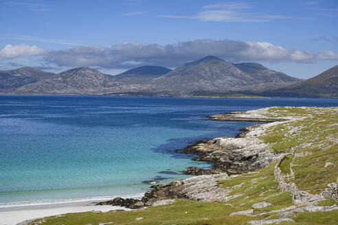 Scenic view of Luskentyre Bay in summer - ELF02200