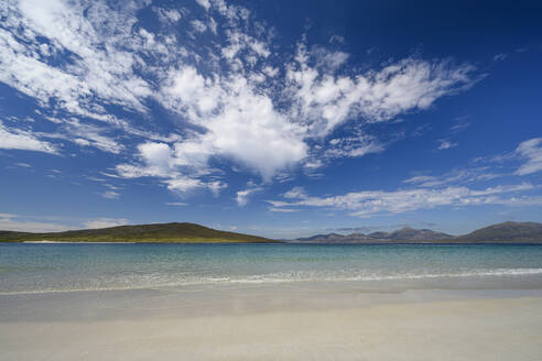 Clouds over Luskentyre Beach in summer - ELF02205