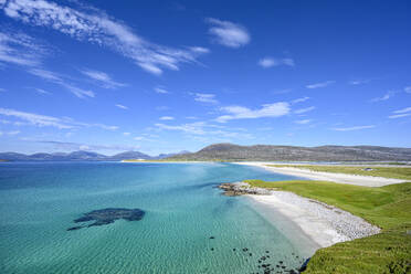 Scenic view of Bostadh Beach and Luskentyre Beach in summer - ELF02208