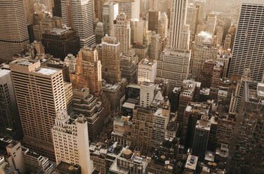 Aerial view highrise buildings, New York City, New York, USA - FSIF05235