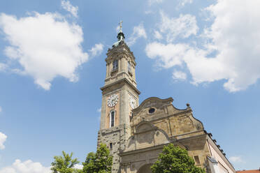 Deutschland, Thüringen, Eisenach, Glockenturm der St.-Georgs-Kirche - GWF06755