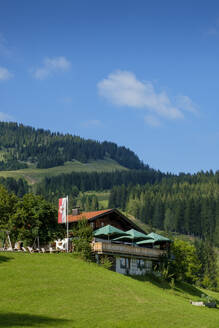 Österreich, Tirol, Gasthaus Stoana Alm im Sommer - LBF03251