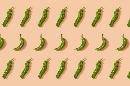 Pattern of green chili peppers - GEMF04255