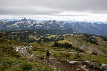 Ansichten vom Skyline Trail des Mount Rainier National Park, Washington State, Vereinigte Staaten von Amerika, Nordamerika - RHPLF17776