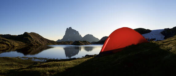 Midi D`Ossau Peak in Ossau Valley, Pyrenees in France. - CAVF90086