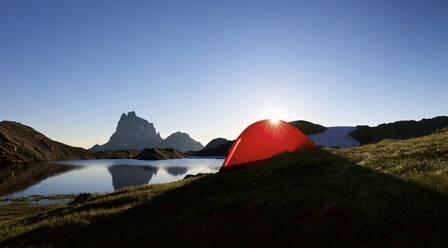 Midi D`Ossau Peak in Ossau Valley, Pyrenees in France. - CAVF90087