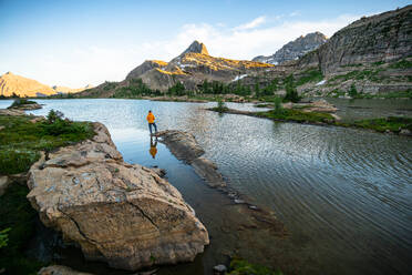 Standing in Awe of Limestone Lakes Height of the Rockies - CAVF90111