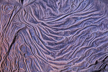 Spain, Huelva Province, Aerial view of purple barren landscape in Rio Tinto Mines area - DSGF02276