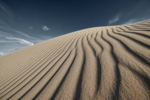Wellenmuster auf den Cadiz-Dünen in der Mojave-Wüste, Südkalifornien, USA - BCDF00482