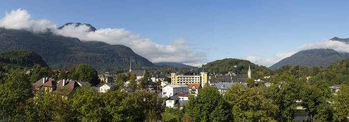 Panoramic view of town in Bad Ischl, Salzkammergut, Upper Austria, Austria - WWF05678