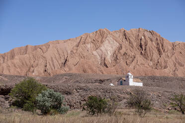 The small Capilla de San Isidro, Catarpe, Antofagasta Region, Chile, South America - RHPLF17852