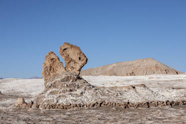 The stone formation Tres Marias, Valle de le Luna, Los Flamencos National Reserve, Antofagasta Region, Chile, South America - RHPLF17893