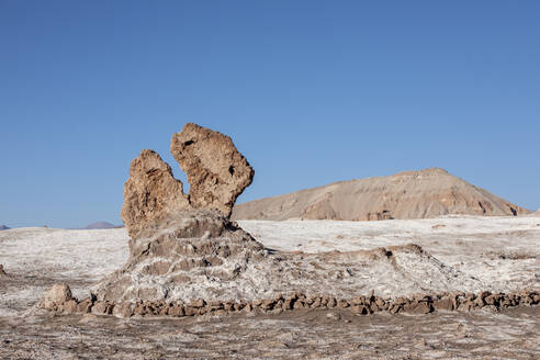 Die Gesteinsformation Tres Marias, Valle de le Luna, Nationalreservat Los Flamencos, Region Antofagasta, Chile, Südamerika - RHPLF17893