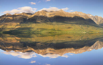 Glenorchy Lagoon bei Sonnenaufgang, Glenorchy, Otago, Südinsel, Neuseeland, Pazifik - RHPLF17932