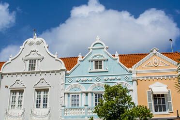 Architektur, Detail von Gebäuden, Oranjestad, Aruba, ABC-Inseln, Niederländische Antillen, Karibik, Mittelamerika - RHPLF18005