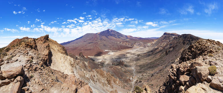 Idyllischer Blick auf die Landschaft, Sombrero De Chasna, Teide-Nationalpark, Teneriffa, Kanarische Inseln, Spanien - WWF05710