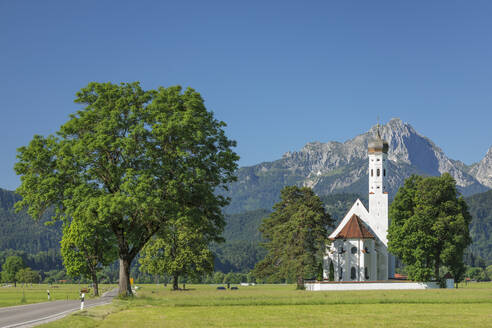 Wallfahrtskirche St. Coloman, Schwangau, Allgäu, Schwaben, Bayern, Deutschland, Europa - RHPLF18336