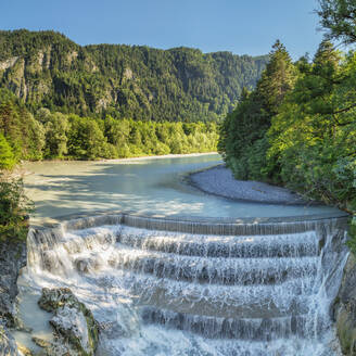 Lech-Wasserfall, Füssen, Allgäu, Schwaben, Bayern, Deutschland, Europa - RHPLF18343