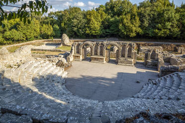 Albania, Vlore County, Butrint, Ancient Theatre of Buthrotum - MAMF01402