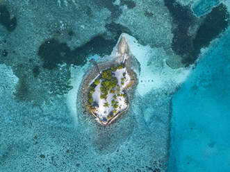 Luftaufnahme von Barefoot Island, Insel Hudhuranfushi, Malediven - KNTF05833