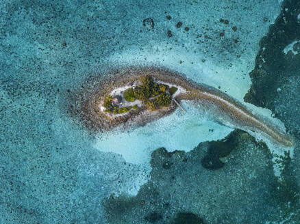 Luftaufnahme von Barefoot Island, Insel Hudhuranfushi, Malediven - KNTF05834
